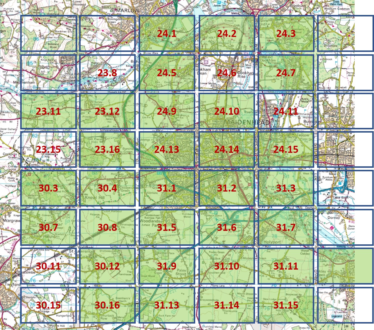 Index Map 1911-13